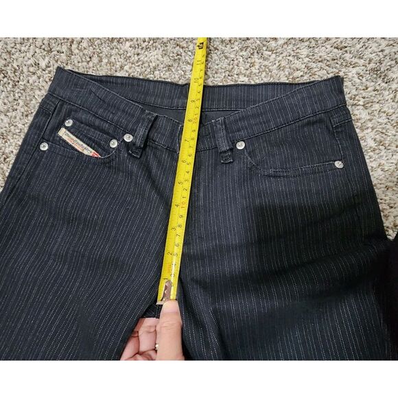 Diesel Industry Jeans Womens 27 x 29.5 Multicolor Boot Cut Low Rise Italy Made - Picture 9 of 11